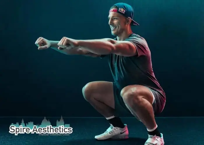 Image of man build leg muscle Kingshurst through exercise