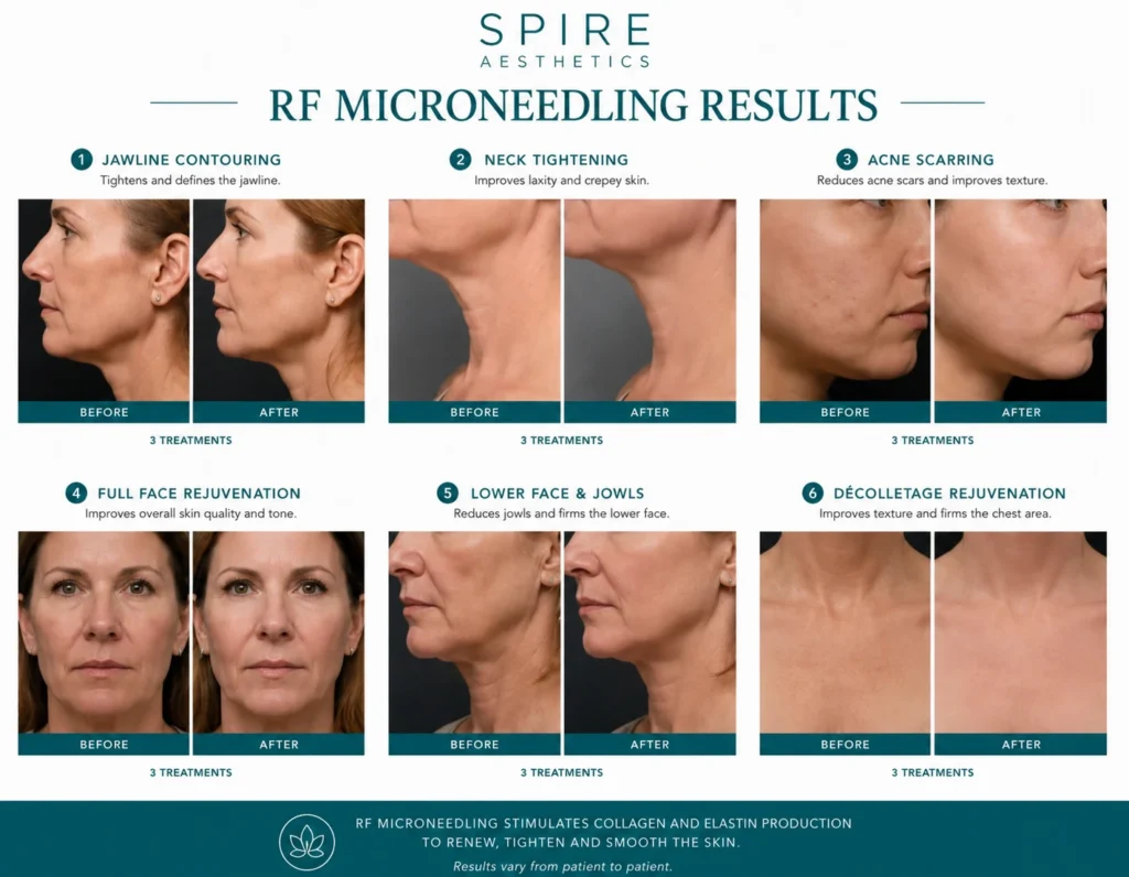 RF Microneedling Skin tightening Kingshurst results