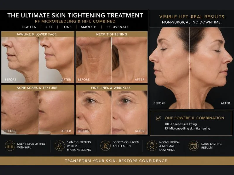 Results of combined treatment for the ultimate skin tightening treatment Kingshurst